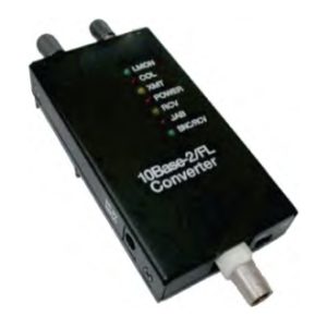 10Base-2 to 10Base-FL Multimode Ethernet Converter