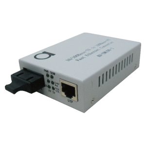 10/100TX to 100FX Multimode Fibre Converter (ST, USB/AC)