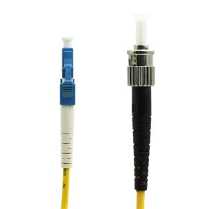 LC-ST Singlemode Simplex 9/125 Fibre Optic Patch Lead