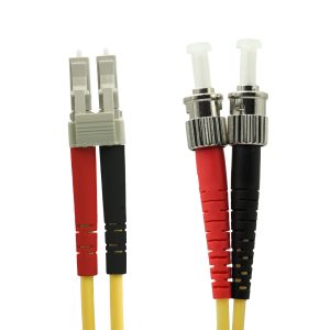 LC-ST Singlemode Duplex 9/125 Fibre Optic Patch Lead