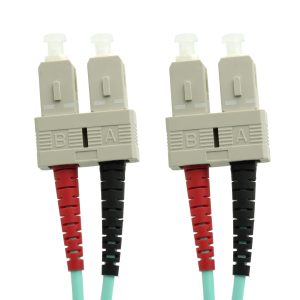 SC-SC Multimode Duplex OM3 Fibre Optic Patch Lead