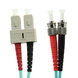 SC-ST Multimode Duplex OM3 Fibre Optic Patch Lead