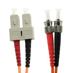 SC-ST Multimode Duplex 50/125 Fibre Optic Patch Lead