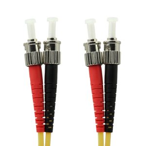 ST-ST Singlemode Duplex 9/125 Fibre Optic Patch Lead