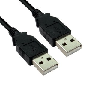USB 2.0 A Plug to A Plug Black