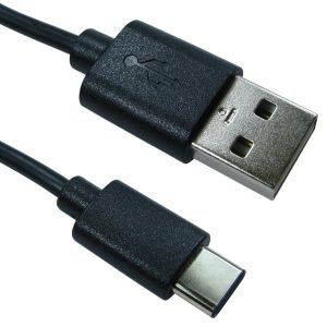USB 2.0 Type-C to USB-A Cable Black (3M)