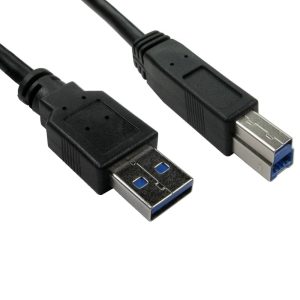 USB 3.1 A Plug to B Plug Black