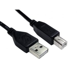 USB 2.0 A Plug to B Plug Black