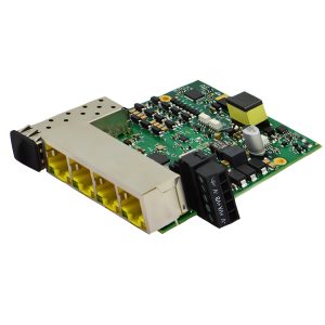 Brainboxes SW-195 - Industrial Embedded PoE+ Gigabit 4 Port + SFP Ethernet Switch