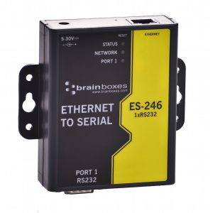 Brainboxes ES-246 - Ethernet to 1 RS232 (9-Pin) Serial Adapter
