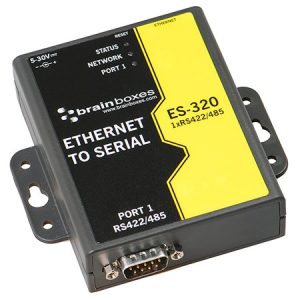 Brainboxes ES-320 - Ethernet to 1 RS422/485 (9-Pin) Serial Adapter