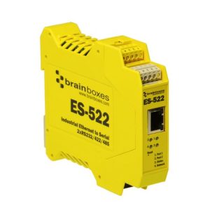 Brainboxes ES-522 - Ethernet to 2 RS232/422/485 Industrial Serial Adapter