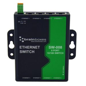 Brainboxes SW-008 - 10/100 8 Port Ethernet Switch