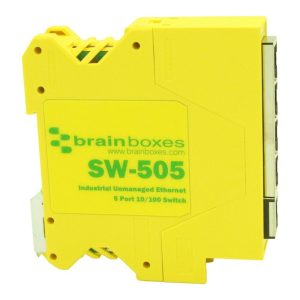 Brainboxes SW-505 - Industrial Compact 10/100 5 Port Ethernet Switch
