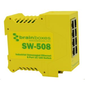 Brainboxes SW-508 - Industrial 10/100 8 Port Ethernet Switch