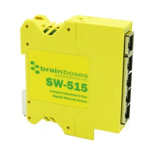 Brainboxes SW-515 - Industrial Compact Gigabit 5 Port Ethernet Switch