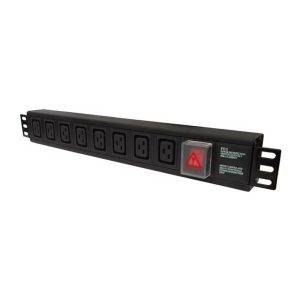 Horizontal 1.5U 6-way IEC C19 PDU (16A)