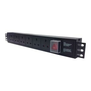 Horizontal 1.5U 4-way UK PDU (Filtered, Switched, 3m)