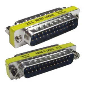 Low Profile Gender Changer - 25 Way D-Sub Male - Male