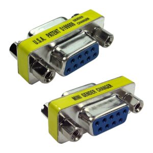 Low Profile Gender Changer - 9 Way D-Sub Female - Female