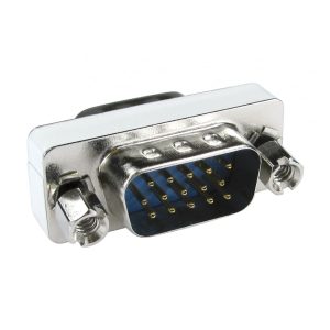 Low Profile Gender Changer - 15 Way D-Sub High Density - Male