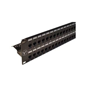 2U 48 Port Cat6 UTP RJ45 to RJ45 Patch Panel