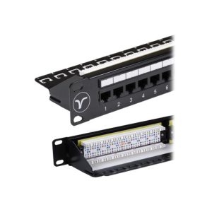 1U 24 Port Cat6 RJ45 to IDC Patch Panel